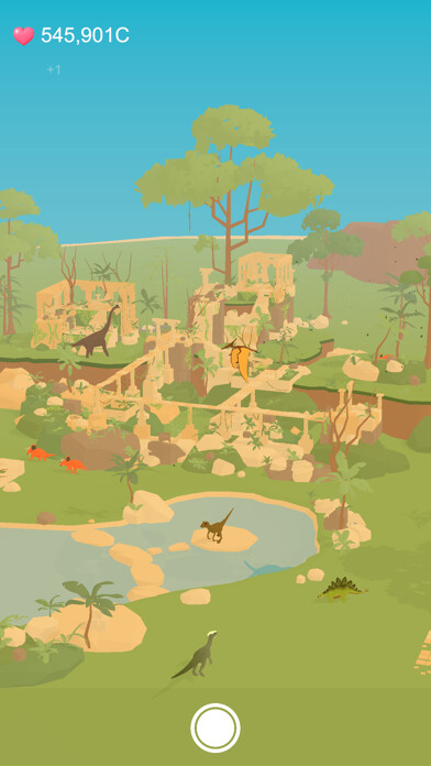 Emulate iPhone app Dino Island-relaxing idle game using MyAndroid