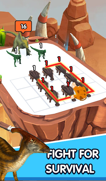 Run android online APK Dino Merge: Battle 3D from MyAndroid or emulate Dino Merge: Battle 3D using MyAndroid