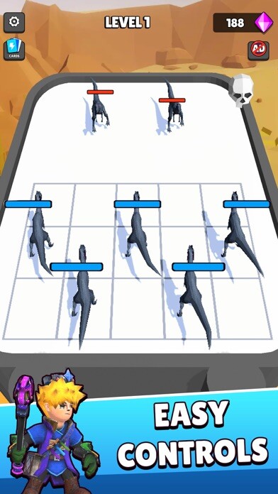 Emulate iPhone app Dino Merge - Dinosaur Battle using MyAndroid Emulate iPhone app Dino Merge - Dinosaur Battle using MyAndroid