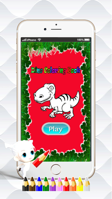 Emulate iPhone app Dino Paint Drawing Color : Cute Caricature Art Idea Pages For Kids using MyAndroid Emulate iPhone app Dino Paint Drawing Color : Cute Caricature Art Idea Pages For Kids using MyAndroid