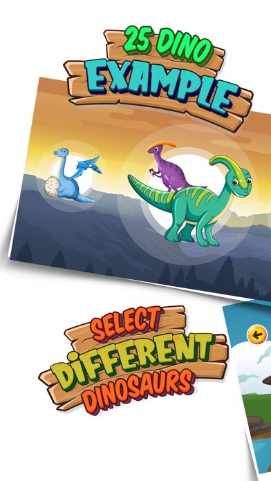 Emulate iPhone app Dino Puzzle Game using MyAndroid