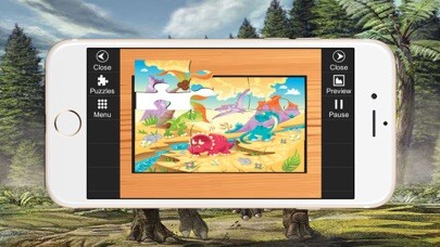 Emulate iPhone app Dino Puzzle Jigsaw Toddlers Kids Preschool Games using MyAndroid