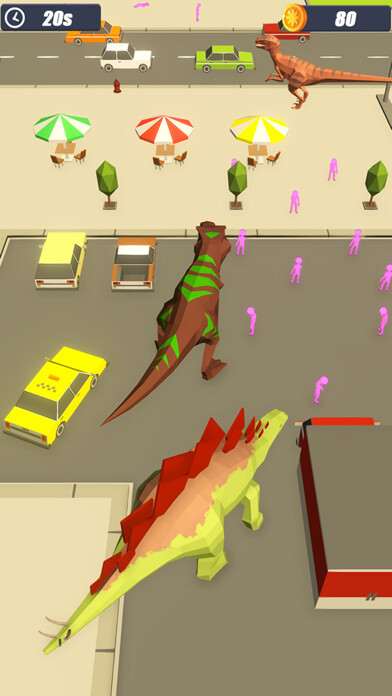 Emulate iPhone app Dino Rampage Dinosaur Games using MyAndroid