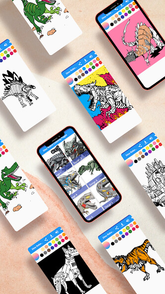 Run android online APK Dino Robot Coloring Pages from MyAndroid or emulate Dino Robot Coloring Pages using MyAndroid