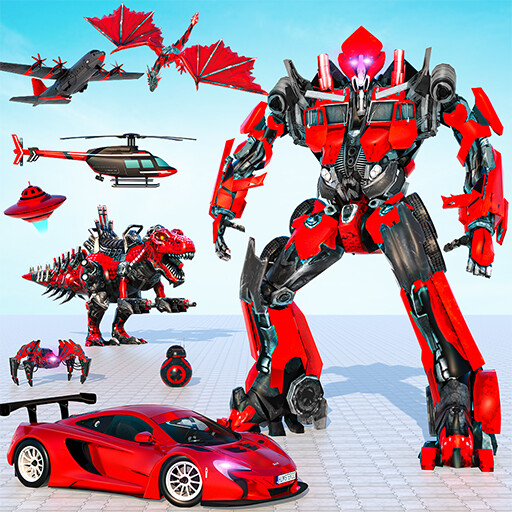 Run android online APK Dino Robot Transform Car Games from MyAndroid or emulate Dino Robot Transform Car Games using MyAndroid