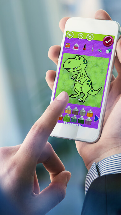 Emulate iPhone app Dinosaur Coloring Book Pages using MyAndroid Emulate iPhone app Dinosaur Coloring Book Pages using MyAndroid