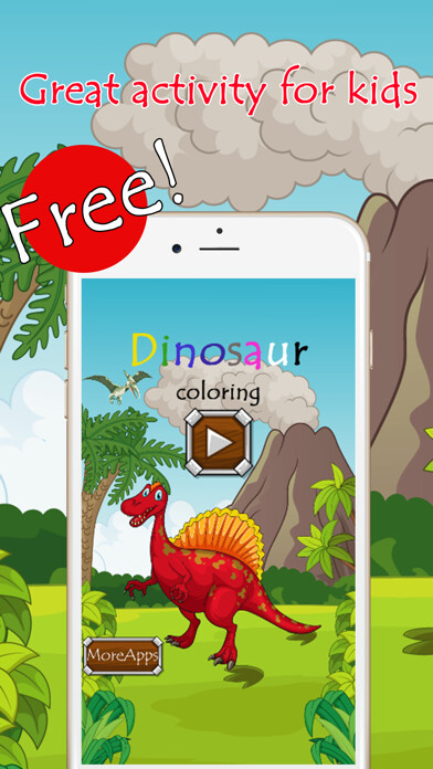 Emulate iPhone app Dinosaur Coloring Book Paint Games For Kids Free using MyAndroid Emulate iPhone app Dinosaur Coloring Book Paint Games For Kids Free using MyAndroid