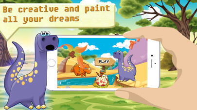 Emulate iPhone app Dinosaur Coloring HD - The discovery dinosaurs using MyAndroid Emulate iPhone app Dinosaur Coloring HD - The discovery dinosaurs using MyAndroid