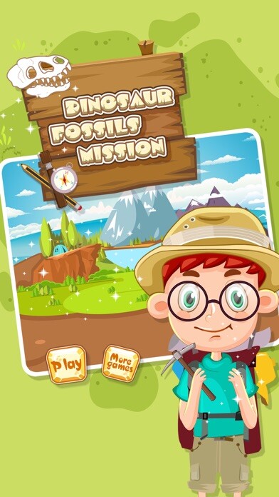 Emulate iPhone app Dinosaur Fossils Mission - Dino Games using MyAndroid