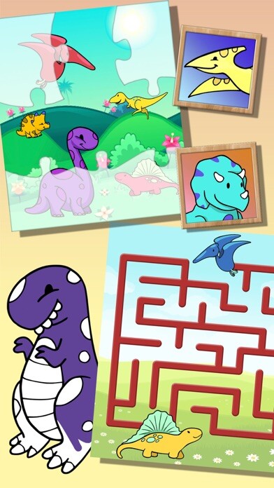 Emulate iPhone app Dinosaur Fun Games using MyAndroid