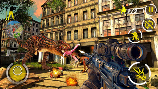 Run android online APK Dinosaur Hunting Simulator Jurassic Dino Attack from MyAndroid or emulate Dinosaur Hunting Simulator Jurassic Dino Attack using MyAndroid