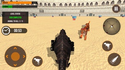 Emulate iPhone app Dinosaur in Fighting Arena using MyAndroid