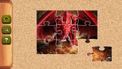 Emulate iPhone app dinosaur jigsaw puzzle easy cartoon puzzles online using MyAndroid