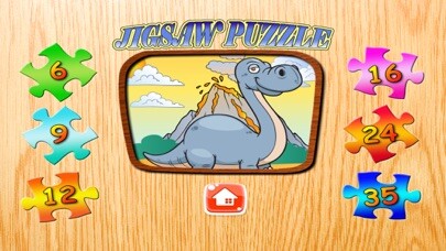 Emulate iPhone app Dinosaur Jigsaw Puzzle For Kids Free using MyAndroid
