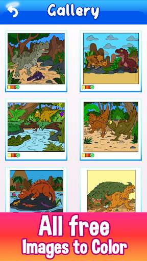 Run android online APK Dinosaur Paint By Number Puzzle - Adult Coloring from MyAndroid or emulate Dinosaur Paint By Number Puzzle - Adult Coloring using MyAndroid