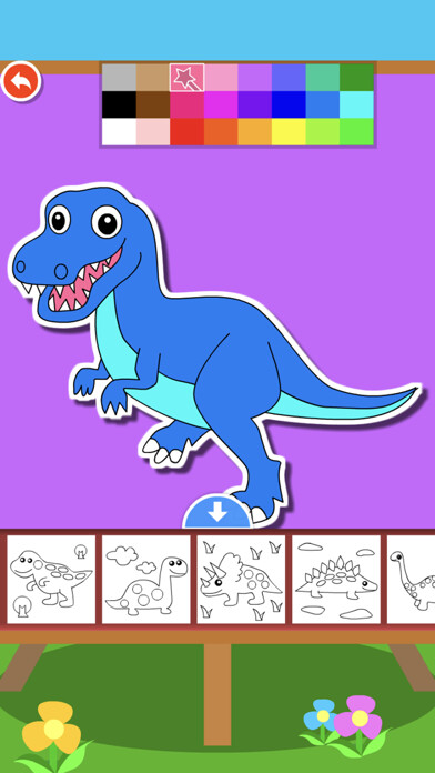 Emulate iPhone app Dinosaur puzzle Doodle Colorin using MyAndroid Emulate iPhone app Dinosaur puzzle Doodle Colorin using MyAndroid