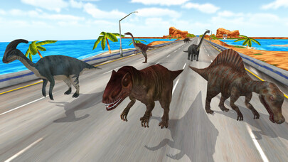 Emulate iPhone app Dinosaur Racing Dino Games using MyAndroid