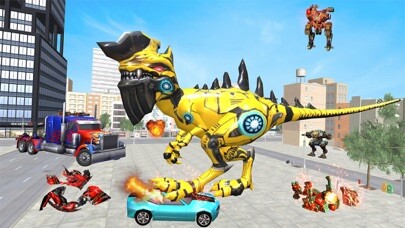 Emulate iPhone app Dinosaur Robot Transform Games using MyAndroid Emulate iPhone app Dinosaur Robot Transform Games using MyAndroid