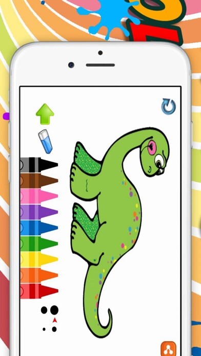 Run android online APK Dinosaurs coloring book for kids from MyAndroid or emulate Dinosaurs coloring book for kids using MyAndroid
