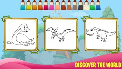 Emulate iPhone app Dinosaurs Coloring Book Game using MyAndroid