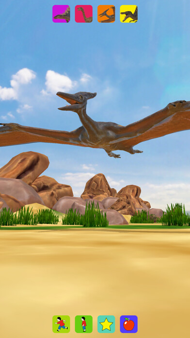 Emulate iPhone app Dinosaurs, for kids using MyAndroid