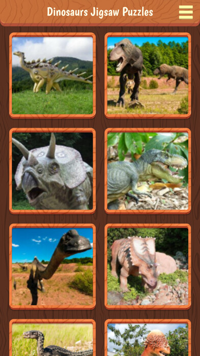 Emulate iPhone app Dinosaurs Jigsaw Puzzles + using MyAndroid