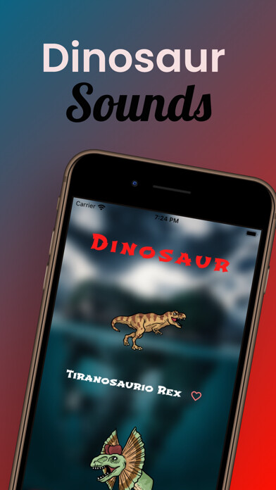 Emulate iPhone app Dinosaur Sounds and Wallpapers using MyAndroid