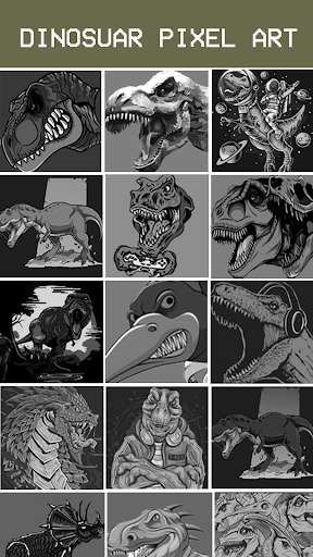 Run android online APK Dinosaurs Pixel Coloring Art from MyAndroid or emulate Dinosaurs Pixel Coloring Art using MyAndroid
