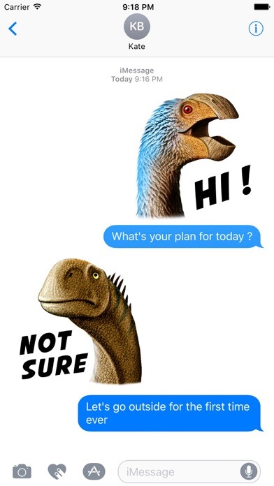 Emulate iPhone app Dinosaurs Sticker Pack using MyAndroid Emulate iPhone app Dinosaurs Sticker Pack using MyAndroid