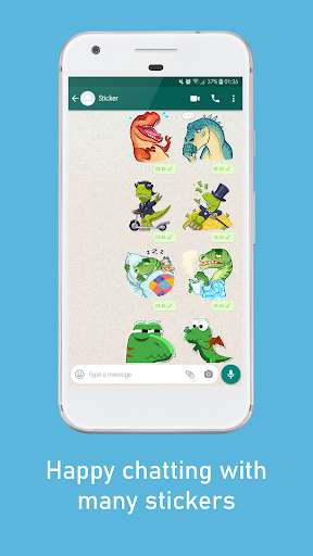 Run android online APK Dinosaurs Stickers WAStickerApps from MyAndroid or emulate Dinosaurs Stickers WAStickerApps using MyAndroid
