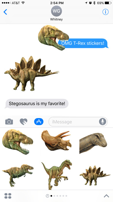 Emulate iPhone app Dinosaur Stickers from Smithsonian Institution using MyAndroid Emulate iPhone app Dinosaur Stickers from Smithsonian Institution using MyAndroid