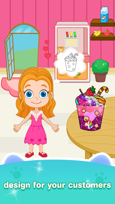 Emulate iPhone app Dino Shop Design & Color Game using MyAndroid