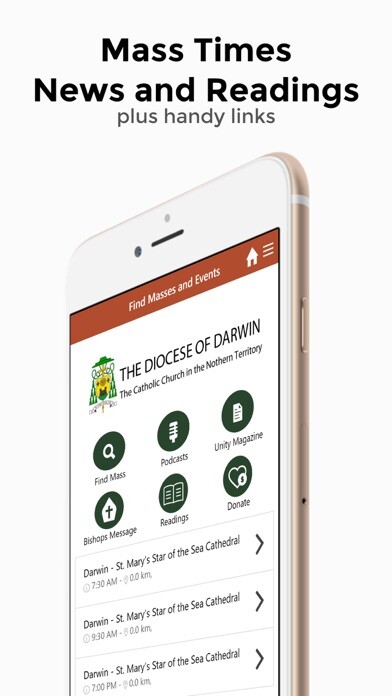 Emulate iPhone app Diocese of Darwin using MyAndroid