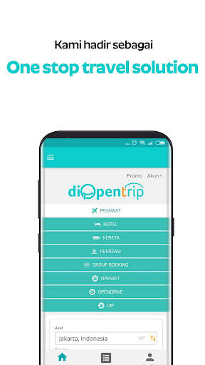 Run android online APK diOpentrip - Tiket termurah dengan fitur NEGO from MyAndroid or emulate diOpentrip - Tiket termurah dengan fitur NEGO using MyAndroid
