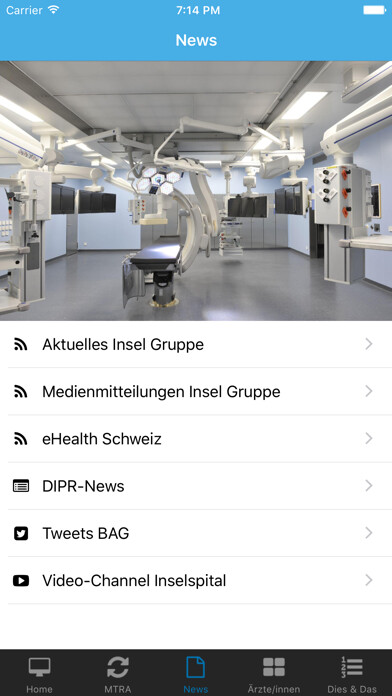 Emulate iPhone app DIPR Bern using MyAndroid