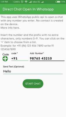 Emulate Android APK Direct Chat : Open In Whatsapp Emulate Android APK Direct Chat : Open In Whatsapp