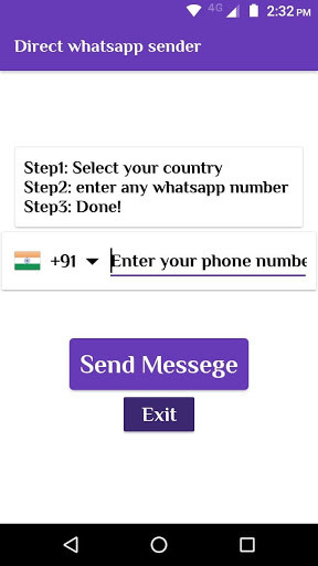 Run android online APK Direct Messege Sender for whatsapp from MyAndroid or emulate Direct Messege Sender for whatsapp using MyAndroid