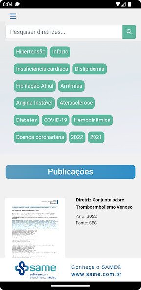 Emulate iPhone app Diretrizes da Cardiologia using MyAndroid Emulate iPhone app Diretrizes da Cardiologia using MyAndroid