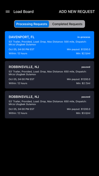 Emulate iPhone app DirilisGroup Load-Booker using MyAndroid