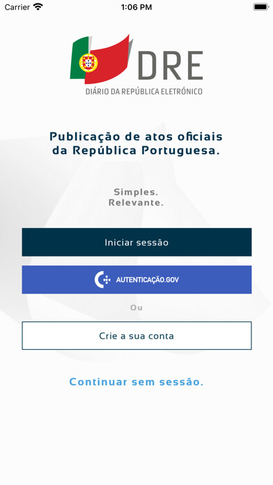 Emulate iPhone app Diário da República Eletrónico using MyAndroid Emulate iPhone app Diário da República Eletrónico using MyAndroid