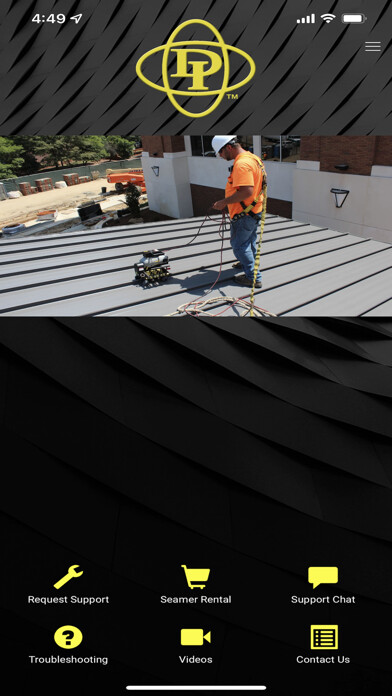 Emulate iPhone app DI Roof Seamers using MyAndroid Emulate iPhone app DI Roof Seamers using MyAndroid