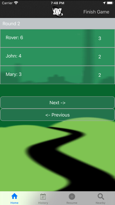 Emulate iPhone app Disc Golf Score Keeper using MyAndroid Emulate iPhone app Disc Golf Score Keeper using MyAndroid