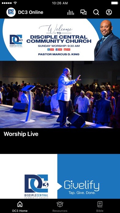 Emulate iPhone app Disciple Central Comm Church using MyAndroid Emulate iPhone app Disciple Central Comm Church using MyAndroid