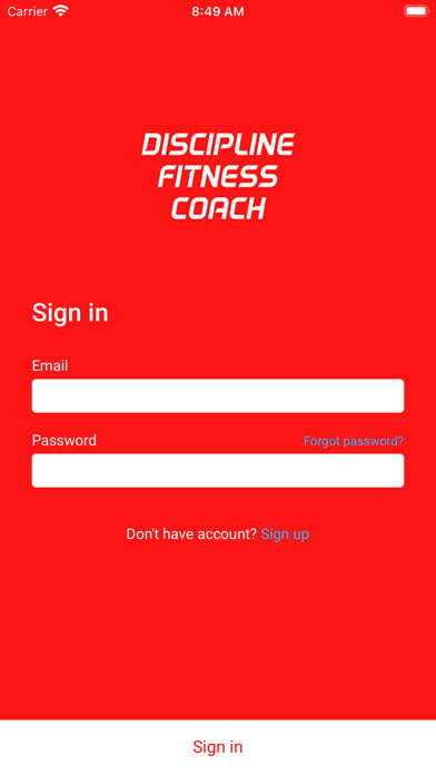 Emulate iPhone app Discipline Fitness Coach using MyAndroid Emulate iPhone app Discipline Fitness Coach using MyAndroid