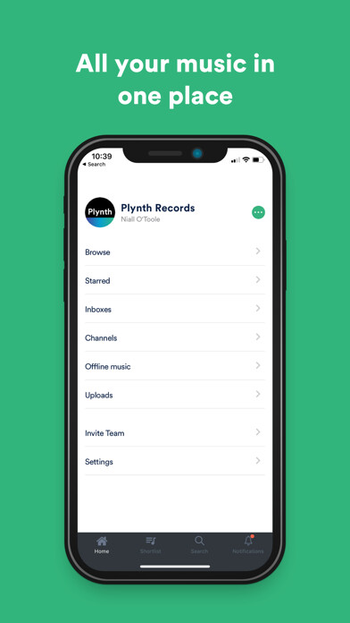 Emulate iPhone app DISCO Music Management using MyAndroid