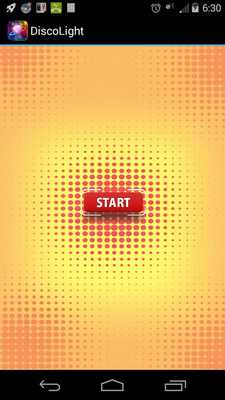 Emulate Android APK Disco tiny Flashlight : Free