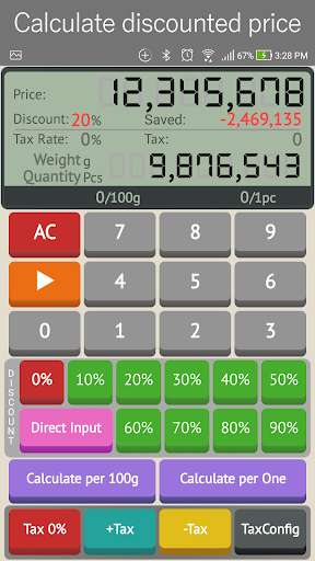 Run android online APK Discount Calculator for Shopping - 