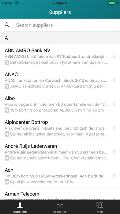 Emulate iPhone app Discount PV Radboud members using MyAndroid