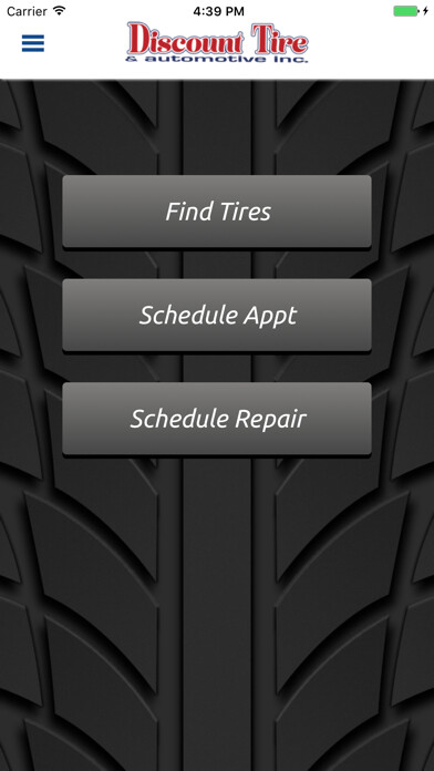 Emulate iPhone app Discount Tire & Automotive Inc using MyAndroid