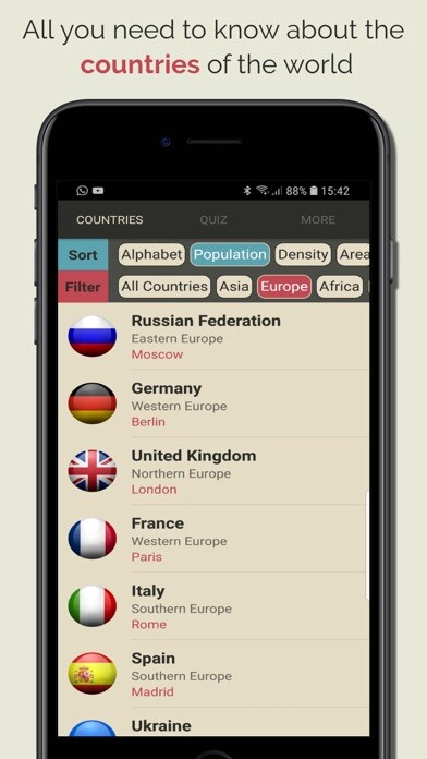 Emulate iPhone app Discover Countries using MyAndroid Emulate iPhone app Discover Countries using MyAndroid